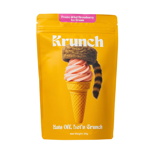 Freeze Dried Strawberry Ice Cream