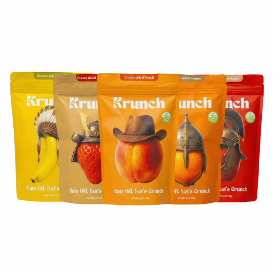 The Krunch Fruit Box – 5-Flavour Freeze Dried Fruit Bundle